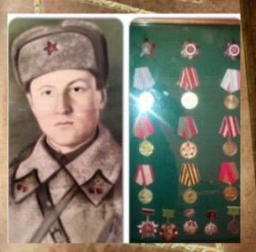 Орден Красной Звезды, Орден Отечественной войны I степени Орден Отечественной войны II степени, Медаль «За победу над Германией в Великой Отечественной войне 19...