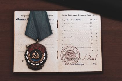 Орден Трудового Красного ЗнАМЕНИ