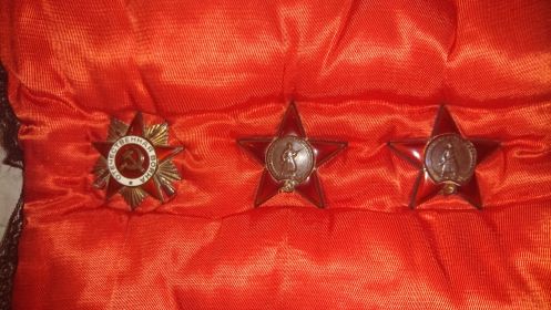 2 ордена красной звезды, за боевые заслуги, за взятие Будапешта. за освобождение Белграда