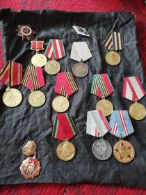 Медаль «За доблестный  труд в  ВОВ  41-45 года»