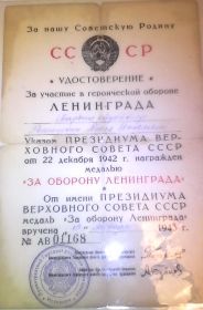 За оборону Ленинграда . Орден красной звезды . За отвагу . За боевые заслуги . За взятие берлина