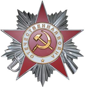Орден Отечественной войны II степени, медаль За боевые заслуги