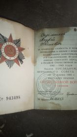 Орден Великой Отечественной Войны второй степени