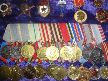 Орден Красной Звезды, За оборону Ленинграды, За оборону Москвы, За взятие Кенигсберга