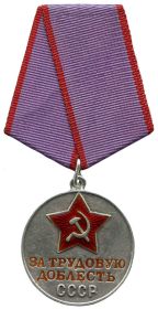 5) Медаль «За трудовую доблесть»
