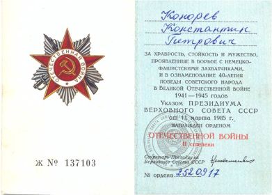 Орден Отечественной войны 2 ст