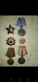 Медаль за отвагу 1944 г, Орден красной звезды за взятие Кенигсберга и Орден Отечественной войны