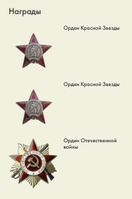 2 Ордена Красной Звёзды, Орден Отечественной войны