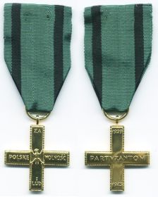 Партизанский Крест (польск Krzyż Partyzancki) от 22 декабря 1944 года