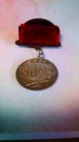 За боевые заслуги