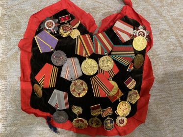 Ордин Отечественной войны второй степени, медаль за боевые заслуги, медаль за взятие Кёнигсберга, медаль за победу над Германией