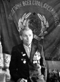 Награжден медалями " За оборону Сталинграда", "За отвагу", За победу над Германией"