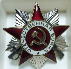 медаль "За отвагу", орден "Отечественной войны" II степени