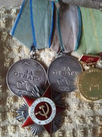 Медали за Отвагу, Орден Великой Отечественной Войны