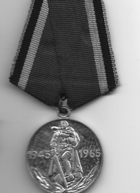 медаль " Двадцать лет Победы в Великой Отечественной Войне 1941-1945 гг. "