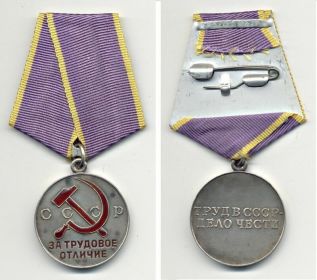 медаль «За трудовое отличие»