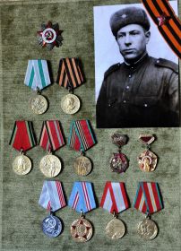 Орден Отечественной войны II ст., медаль За оборону Советского Заполярья, медаль За победу над Германией в ВОВ