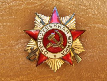 Орден Отечественной войны  1 степени