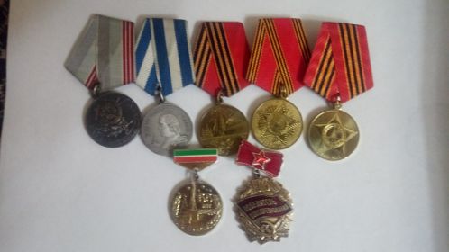 Ветеран труда, юбилейные медали и знаки