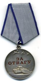 награжден медалью «За отвагу»
