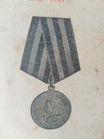 "ЗА ПОБЕДУ НАД ГЕРМАНИЕЙ В ВЕЛИКОЙ ОТЕЧЕСТВЕННОЙ ВОЙНЕ 1941-1945ГГ.