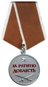 Медалью «За ратную доблесть» от Всероссийской общественной организации ветеранов «Боевое братство»