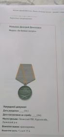 Медаль "За боевые действия"