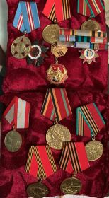 Медаль "За отвагу", За боевые заслуги", За победу над Германией", "За взятия Генигсберга"
