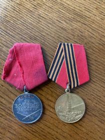 Орден отечественной войны, медаль За боевые заслуги.