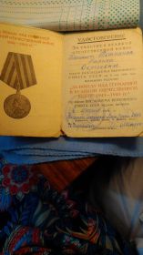 Медаль "За Победу над Германией в Великой Отечественной войне 1941-1945г.г."