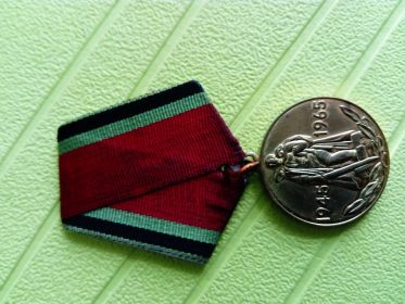 Юбилейная медаль Двадцать лет победы в Великой Отечественной Войне