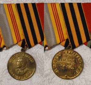 медаль «За Победу над Германией в Великой Отечественной войне 1941-1945 гг.» И № 0494748
