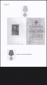 Медаль « За оборону Сталинграда» . Орден « Красная звезда». Медаль « За победу над Германией» . Орден « Отечественной войны 2 степени.  Медаль « За взятие Кениг...