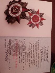 Орден II степени "Отечественная Война "