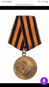 Медаль " за победу над Германией в Великой Отечественной войне 1941-1945гг"