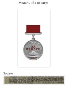 Медаль «За отвагу»