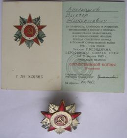 Орден ВОВ II степени
