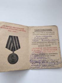 За победу над Германией в Великой Отечественной войне 1941-1945