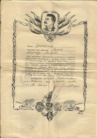 14 правительственных наград, в том числе орден Отечественной войны, две медали За отвагу, две За боевые заслуги