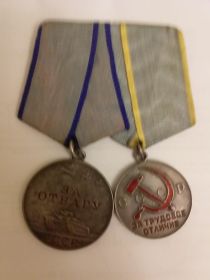 Медаль "За отвагу", медаль "За трудовое отличие"