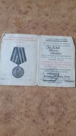 Медаль за участие в Великой Отечественной Войне