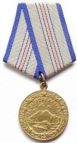 медаль "За оборону Кавказа", медаль "За победу над Германией", Орден Отечественной войны II степени