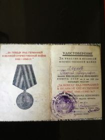 Медаль за «Победу над Германией»