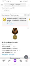 Медаль за Победу над Германией в Великой Отечественной войне  1941-1945