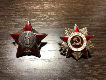 Орденом Красной звезды, медалью "За победу над Японией", и всеми юбилейными медалями и знаками