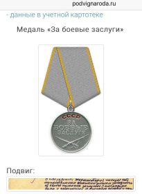 медаль за "Боевые Заслуги"