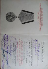 "ДВАДЦАТЬ ЛЕТ ПОБЕДЫ В ВЕЛИКОЙ ОТЕЧЕСТВЕННОЙ ВОЙНЕ 1941-1945 ГГ"