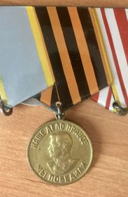 Медаль "За победу над Германией в Великой Отечественной Войне 1941 - 1945гг"