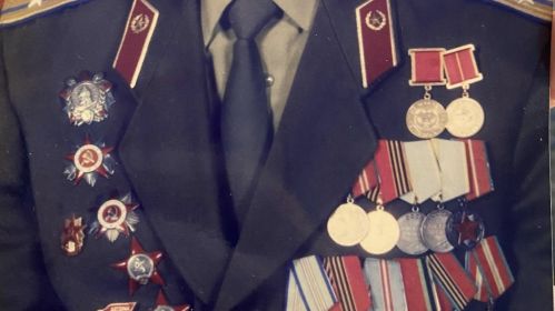 Орден Александра Невского , 2 ордена красной звёзды,орден ВОВ 2ой степени , медаль за Отвагу, медать за Оборону Кавказа, За боевые заслуги