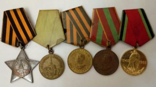 орден славы 3-й степени, медаль за оборону Ленинграда